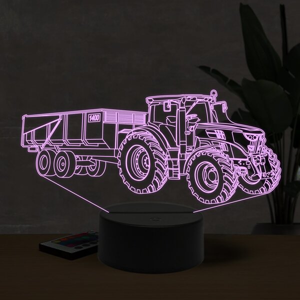 Beling 3D lampa, John Deere 1150R trailer, 16 farebná U2