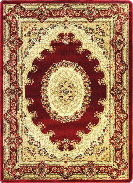 BE Koberec Adora 5547 RED – červený obdĺžnikový Rozmer: 60x90 cm