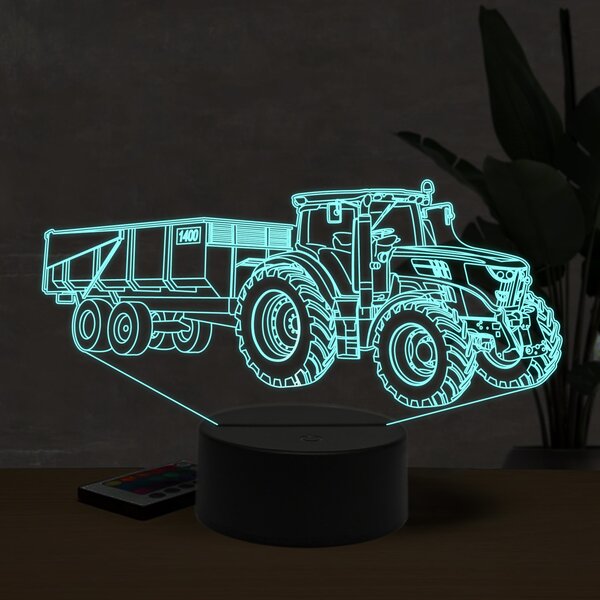 Beling 3D lampa, John Deere 1150R trailer, 16 farebná U2