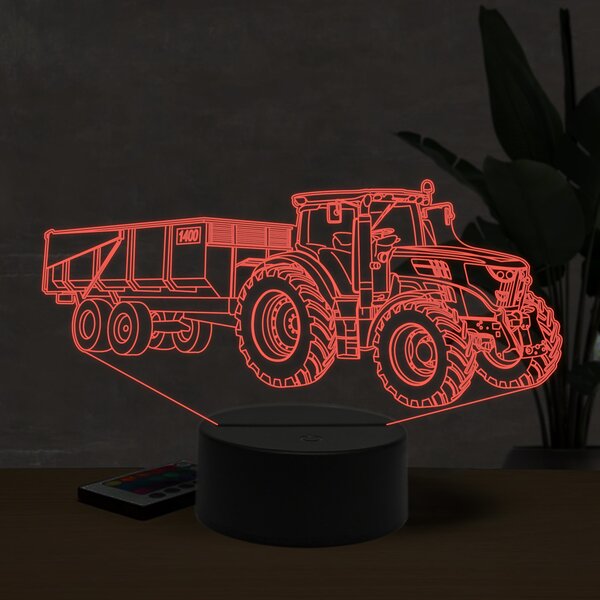 Beling 3D lampa, John Deere 1150R trailer, 16 farebná U2