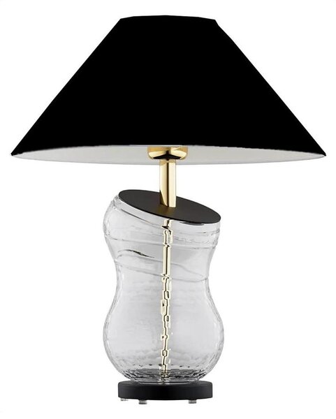 Argon 8037 - Stolná lampa VENETO 1xE27/15W/230V čierna/mosadz