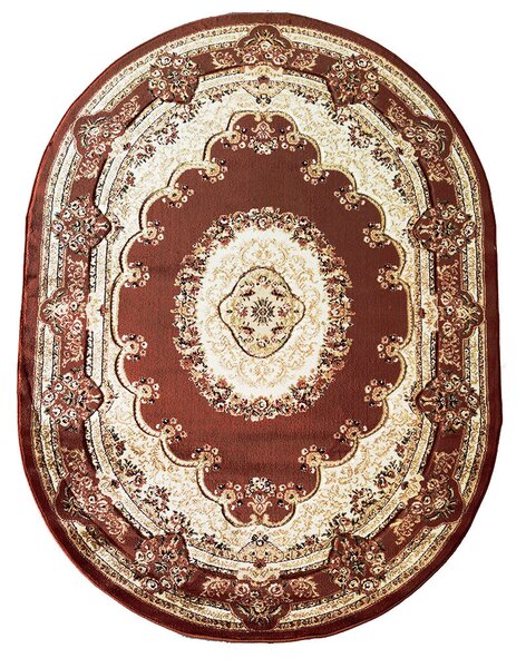 BE Koberec Adora 5547 VIZON – béžový oválny Rozmer: 160x220 cm