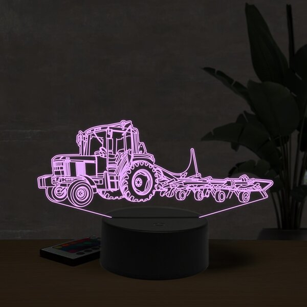 Beling 3D lampa, John Deere 6100 schudder, 16 farebná U8