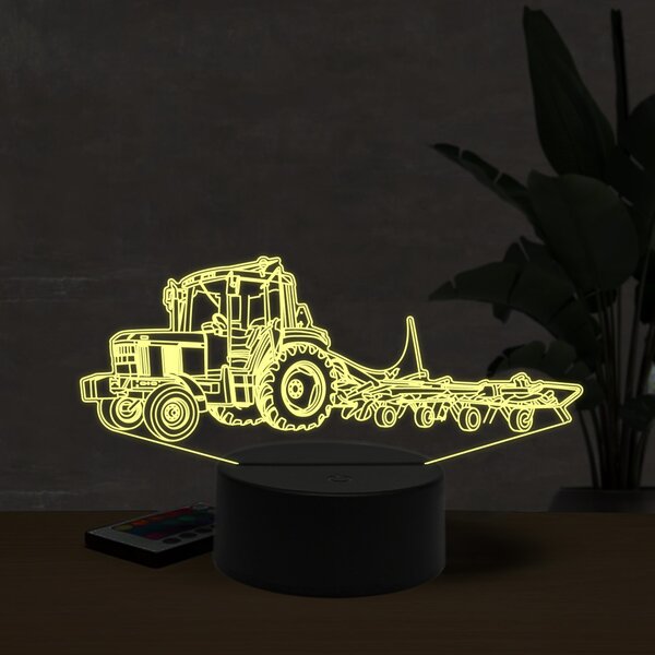 Beling 3D lampa, John Deere 6100 schudder, 16 farebná U8