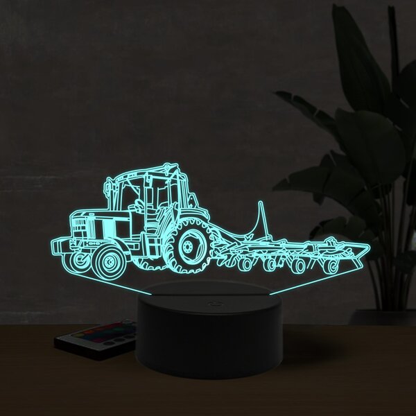Beling 3D lampa, John Deere 6100 schudder, 16 farebná U8