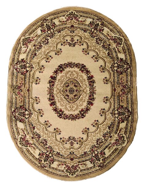 BE Koberec Adora 5547 CREAM – krémový oválny Rozmer: 140x190 cm