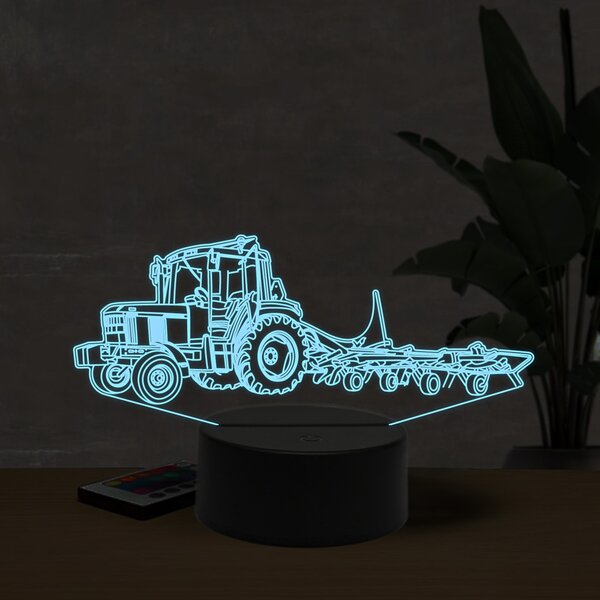 Beling 3D lampa, John Deere 6100 schudder, 16 farebná U8