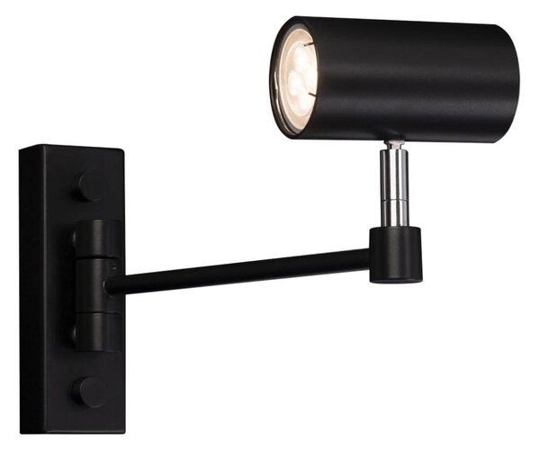 Shilo 2209 - Nástenná lampička FUSSA 1xGU10/15W/230V čierna