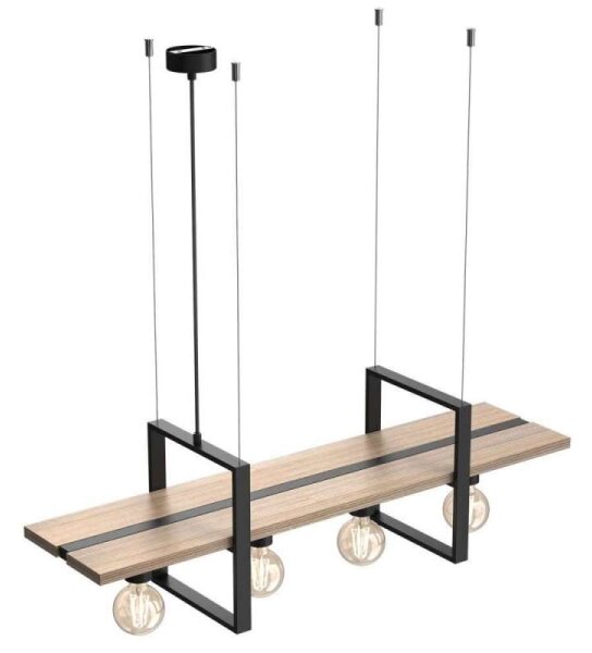 Luster na lanku SHELF 4xE27/60W/230V