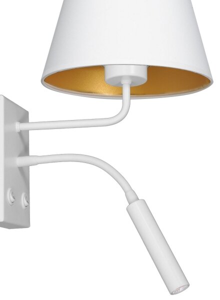 Nástenná lampa ARDEN 1xE27/60W+1xG9/8W/230V biela/zlatá