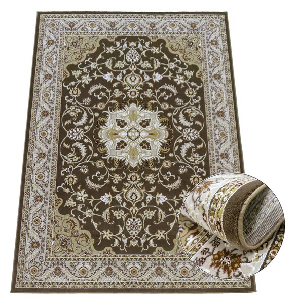 BE Koberec Shahrazad 4800 BROWN – hnedý obdĺžnikový Rozmer: 160x220 cm