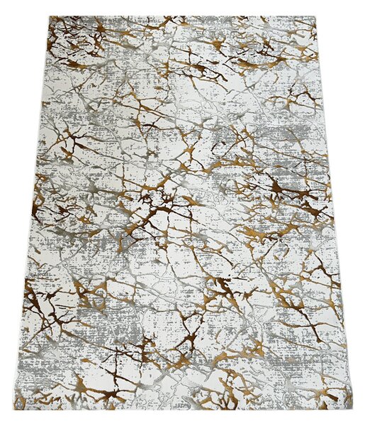 BE Koberec Pera 3305 ORANGE – oranžový sivý obdĺžnikový Rozmer: 60x100 cm