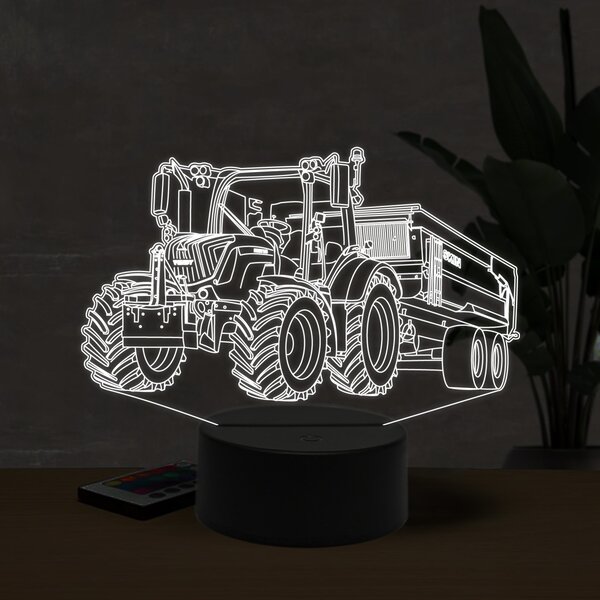 Beling 3D lampa, Fendt 313 whit trailer,16 farebná U20