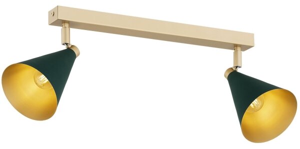 Argon 7148 - Bodové svietidlo LUCINDA 2xE14/7W/230V zelená