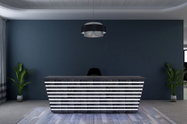 Luster na lanku CORSA 1xE27/60W/230V čierna/šedá