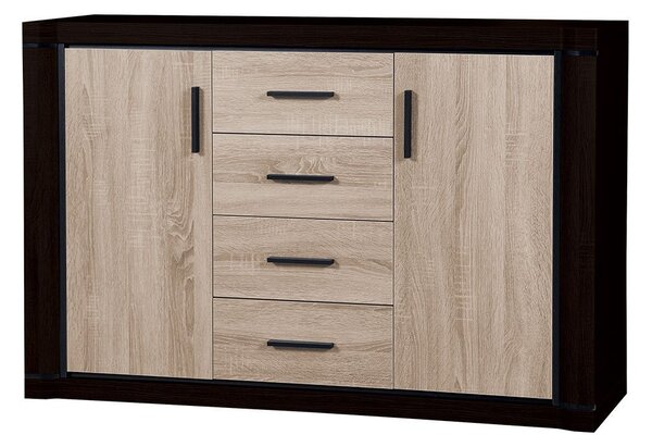Mirjan24 Komoda Xavier XV-5, Farby:: dub trufel 5902928800036