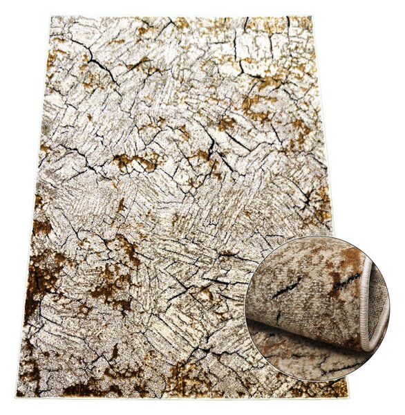 Koberec Miami Plus 0300 béžový – obdĺžnikový vzorovaný koberec Rozmer: 40x60 cm