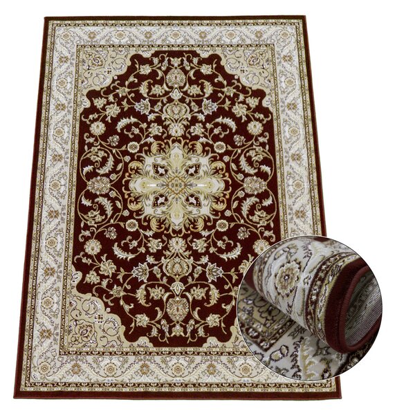 BE Koberec Shahrazad 4800 RED – červený béžový obdĺžnikový Rozmer: 280x370 cm