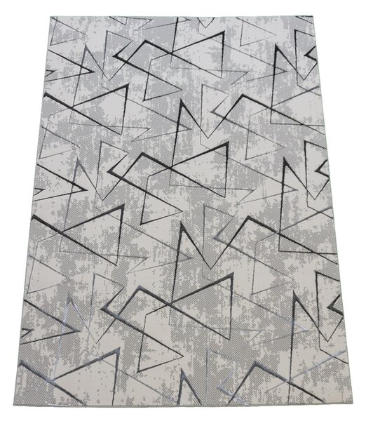 Koberec Esprit 3608 GREY – sivý so vzorom, 100% polyester Rozmer: 60x100 cm