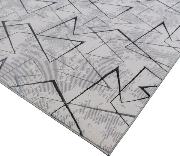 Koberec Esprit 3608 GREY – sivý so vzorom, 100% polyester Rozmer: 60x100 cm