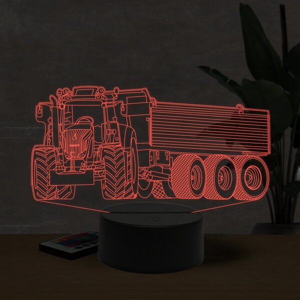 Beling 3D lampa, Fendt 1050 whit trailer,16 farebná U29