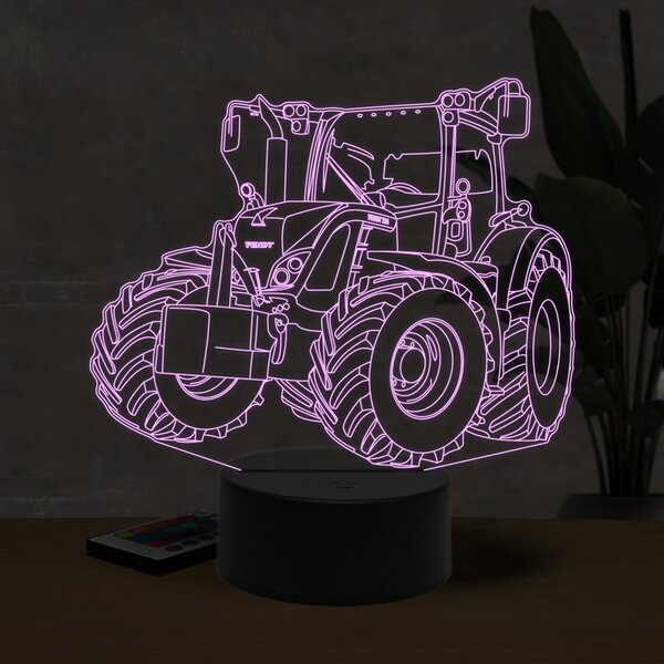 Beling 3D lampa, Fendt 724,16 farebná U27