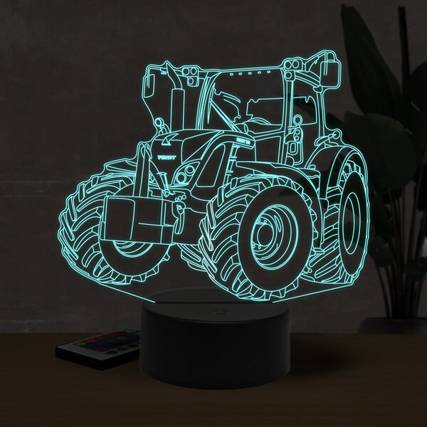 Beling 3D lampa, Fendt 724,16 farebná U27