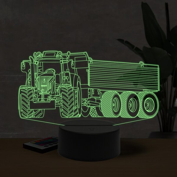 Beling 3D lampa, Fendt 1050 whit trailer,16 farebná U29