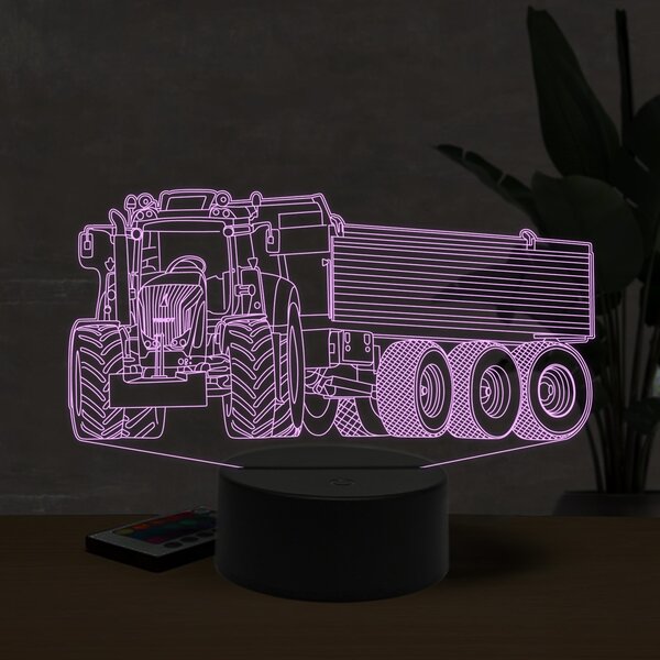 Beling 3D lampa, Fendt 1050 whit trailer,16 farebná U29