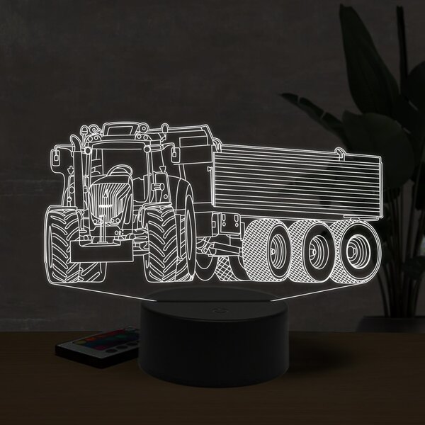 Beling 3D lampa, Fendt 1050 whit trailer,16 farebná U29
