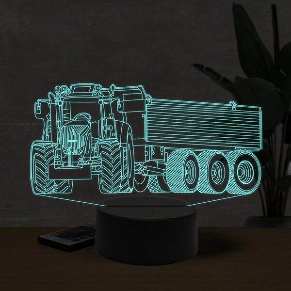 Beling 3D lampa, Fendt 1050 whit trailer,16 farebná U29