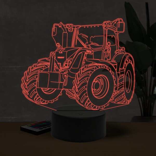 Beling 3D lampa, Fendt 724,16 farebná U27