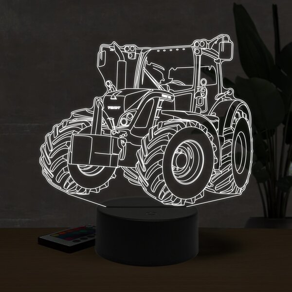 Beling 3D lampa, Fendt 724,16 farebná U27