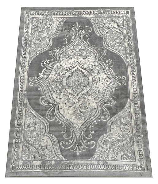 Koberec Opera 8081 sivý – obdĺžnikový koberec s orientálnym vzorom Rozmer: 60x100 cm