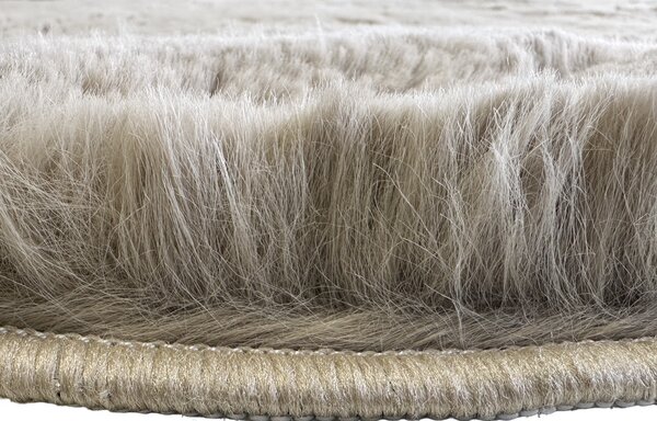 Koberec Puffy 060 béžový obdĺžnikový – Polyester Fur 1500 g/m² Rozmer: 40x60 cm