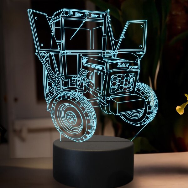Beling 3D lampa,Zetor 7211,16 farebná U34