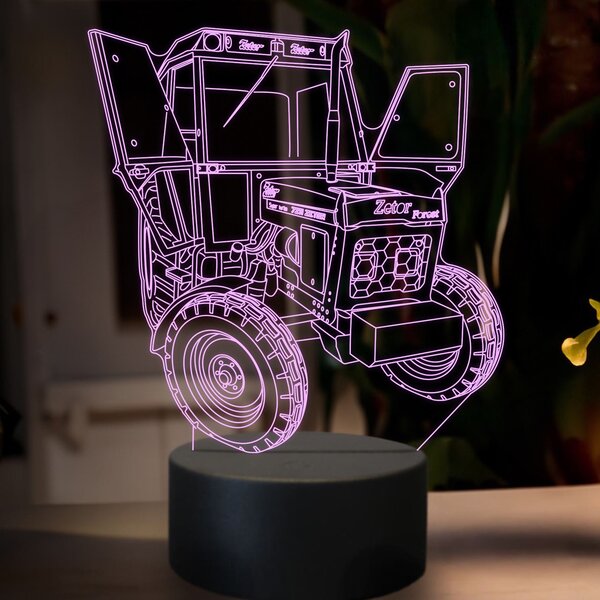 Beling 3D lampa,Zetor 7211,16 farebná U34