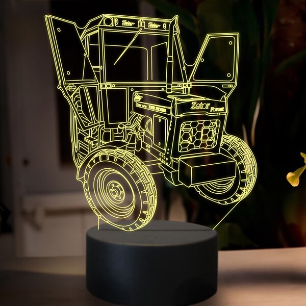 Beling 3D lampa,Zetor 7211,16 farebná U34