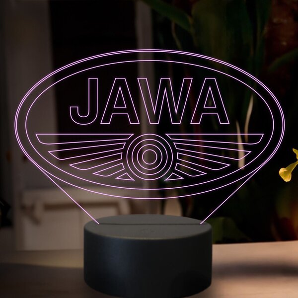 Beling 3D lampa,Jawa logo, 7 farebná GF28