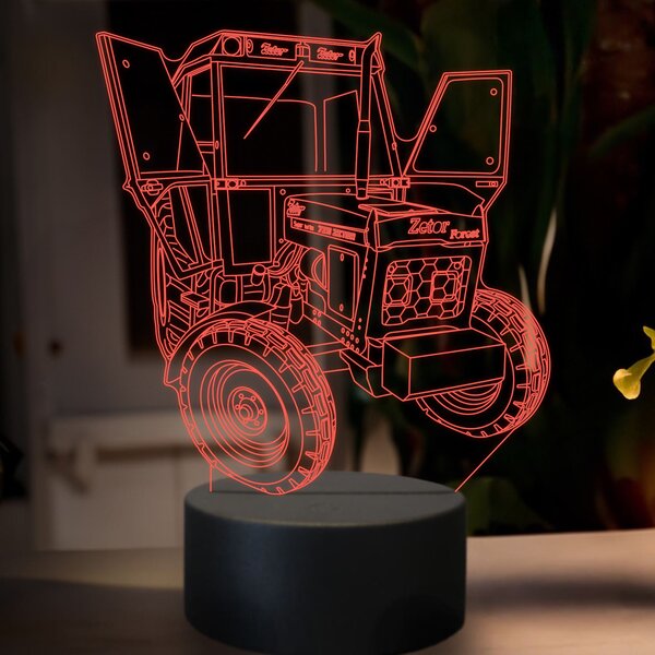 Beling 3D lampa,Zetor 7211,16 farebná U34