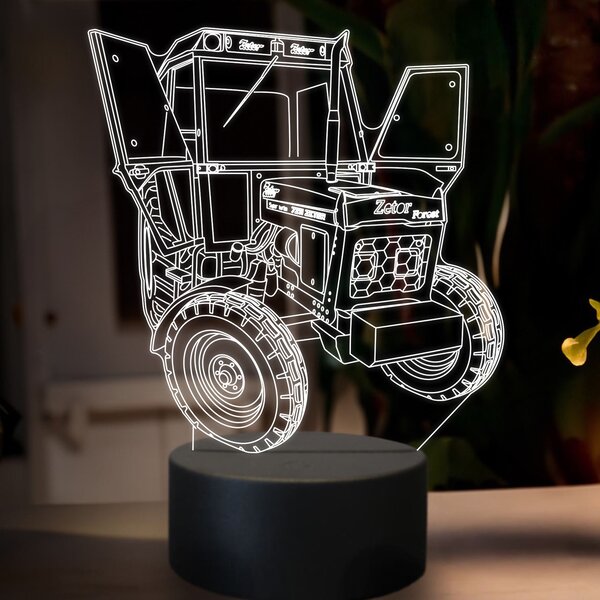 Beling 3D lampa,Zetor 7211,16 farebná U34