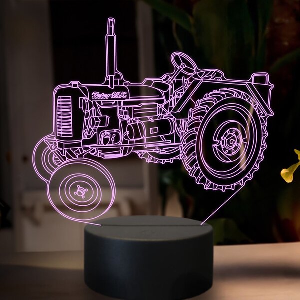 Beling 3D lampa,Zetor 25K, 16 farebná U36