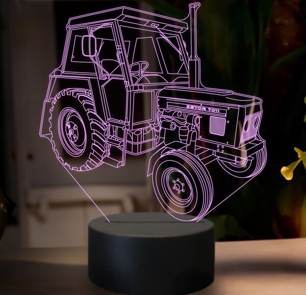 Beling 3D lampa,Zetor 7011, 16 farebná U41