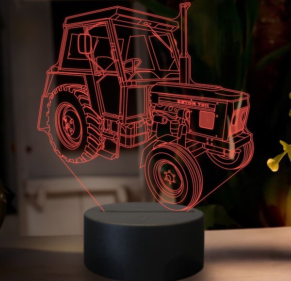 Beling 3D lampa,Zetor 7011, 16 farebná U41