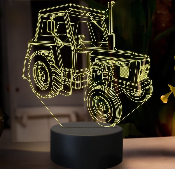 Beling 3D lampa,Zetor 7011, 16 farebná U41