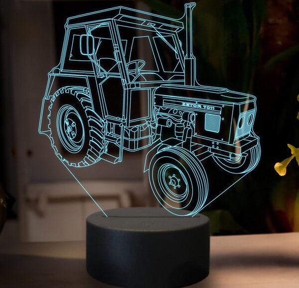 Beling 3D lampa,Zetor 7011, 16 farebná U41