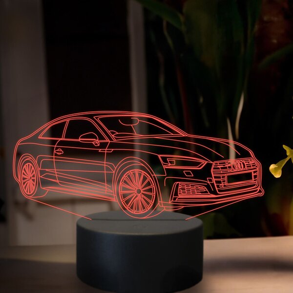 Beling 3D lampa, audi A5 couple s line 2015,7 farebná, VBN22