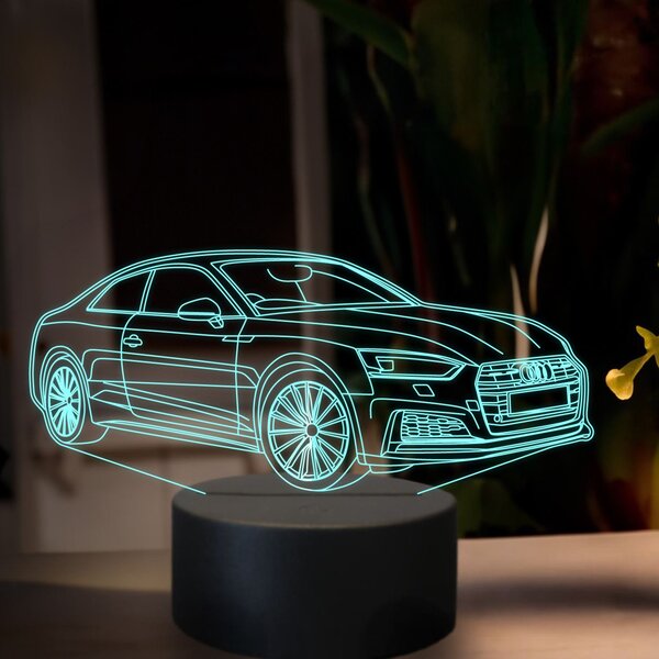 Beling 3D lampa, audi A5 couple s line 2015,7 farebná, VBN22