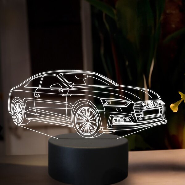 Beling 3D lampa, audi A5 couple s line 2015,7 farebná, VBN22