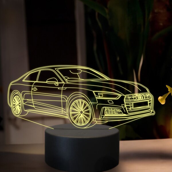 Beling 3D lampa, audi A5 couple s line 2015,7 farebná, VBN22